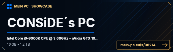 PC-Showcase CONSiDE´s PC von CONSiDE auf MEIN PC