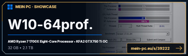 PC-Showcase W10-64prof. von autowilli51 auf MEIN PC