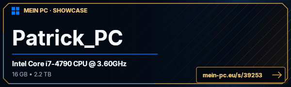 PC-Showcase Patrick_PC von Master2k3 auf MEIN PC