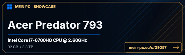 PC-Showcase Acer Predator 793 von Psycholienchen auf MEIN PC