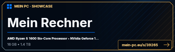 PC-Showcase Mein Rechner von racka779 auf MEIN PC