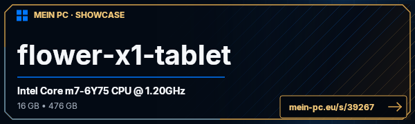 PC-Showcase flower-x1-tablet von flowershop auf MEIN PC