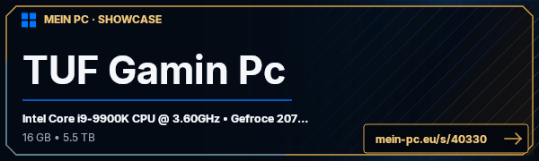 PC-Showcase TUF Gamin Pc von kbkev89 auf MEIN PC