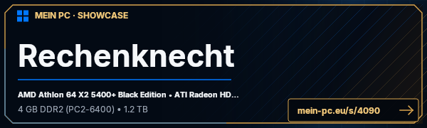 PC-Showcase Rechenknecht von Vinterthorn auf MEIN PC