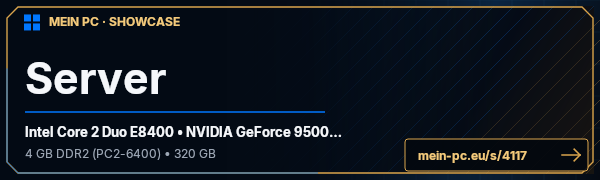 PC-Showcase Server von deltafox1002 auf MEIN PC