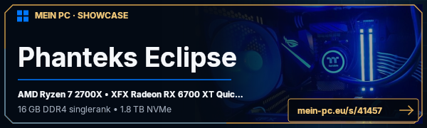 PC-Showcase Phanteks Eclipse von Sandybridge auf MEIN PC