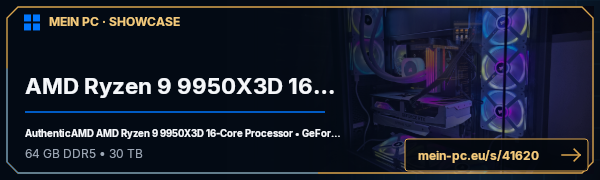 PC-Showcase AMD Ryzen 9 9950X3D 16-Core Processor AM5 von ELO6175 auf MEIN PC