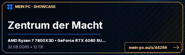 PC-Showcase Zentrum der Macht von Kabelknoter auf MEIN PC