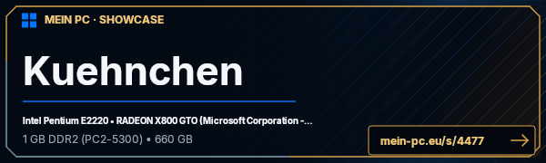 PC-Showcase Kuehnchen von kuehnchen auf MEIN PC