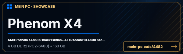 PC-Showcase Phenom X4 von EX-Buzz auf MEIN PC