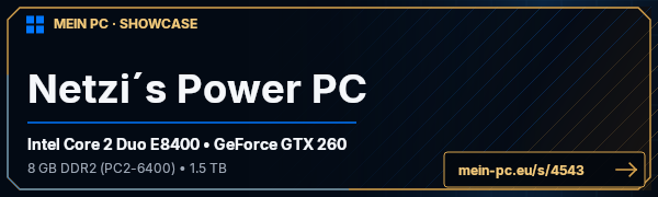 PC-Showcase Netzi´s Power PC von Netzgesteuert auf MEIN PC