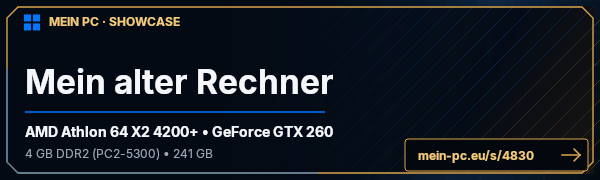 PC-Showcase Mein alter Rechner von Alufolie auf MEIN PC