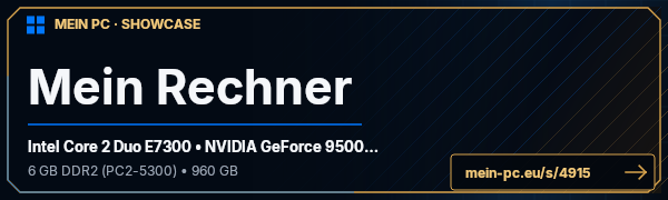 PC-Showcase Mein Rechner von soldierofdeath auf MEIN PC