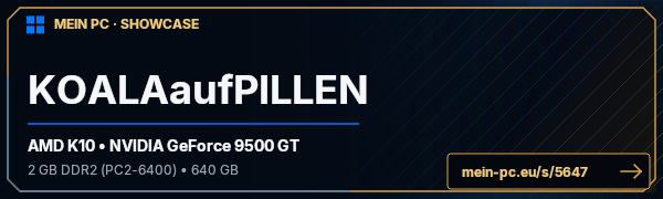 PC-Showcase KOALAaufPILLEN von KOALAaufPILLEN auf MEIN PC