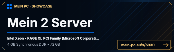PC-Showcase Mein 2 Server von witti auf MEIN PC
