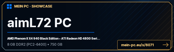 PC-Showcase aimL72 PC von aimL72 auf MEIN PC