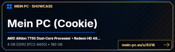 PC-Showcase Mein PC (Cookie) von CookieAtWar auf MEIN PC