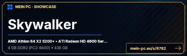 PC-Showcase Skywalker von Meister Skywalker auf MEIN PC