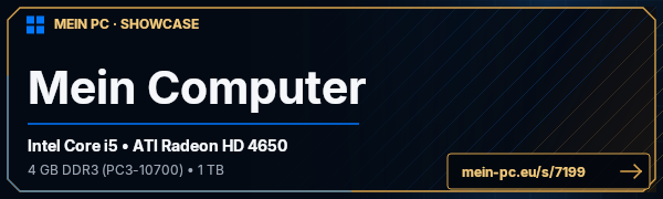 PC-Showcase Mein Computer von sandako auf MEIN PC
