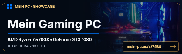 PC-Showcase Mein Gaming PC von deejay2302 auf MEIN PC