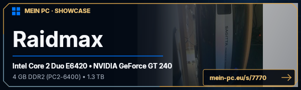 PC-Showcase Raidmax von sh4d0w.hunt3r auf MEIN PC