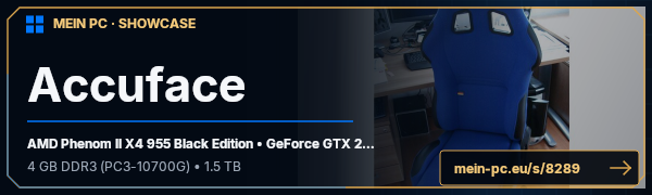 PC-Showcase Accuface von Accuface auf MEIN PC