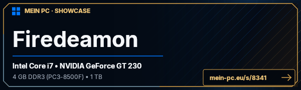 PC-Showcase Firedeamon von firedeamon auf MEIN PC