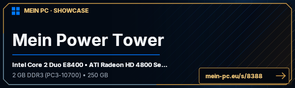 PC-Showcase Mein Power Tower von cod6gamer22 auf MEIN PC