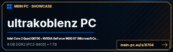 PC-Showcase ultrakoblenz PC von ultrakoblenz auf MEIN PC