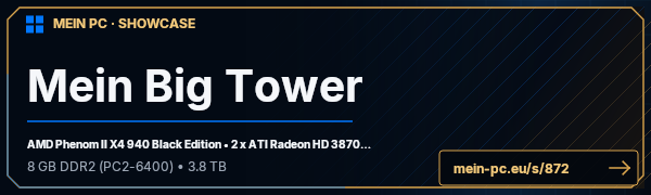 PC-Showcase Mein Big Tower von beagle77 auf MEIN PC