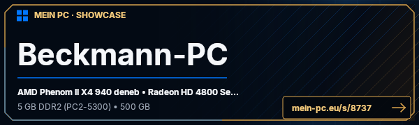 PC-Showcase Beckmann-PC von becky92 auf MEIN PC