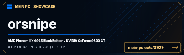 PC-Showcase orsnipe von orsnipe auf MEIN PC