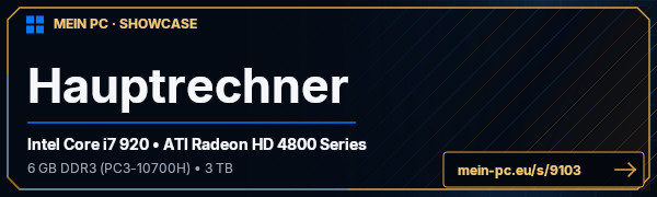 PC-Showcase Hauptrechner von sammler989 auf MEIN PC