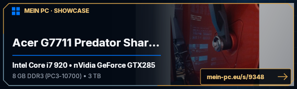 PC-Showcase Acer G7711 Predator SharpShooter II von essk8R89 auf MEIN PC