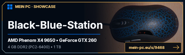 PC-Showcase Black-Blue-Station von The|MIKE auf MEIN PC